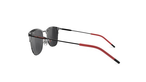 Hugo Boss brand HG SUN RX 14, PILOT STYLE SUNGLASS BLACK AND RED - Picture 3 of 4