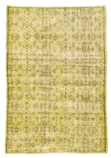 Traditional Vintage Hand-Knotted Area Rug 4'11" x 7'5" Oriental Wool Carpet