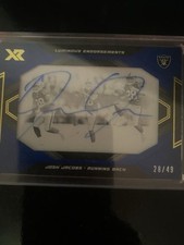XR Luminous Endorsements Josh Jacobs Autographed Card 28/49