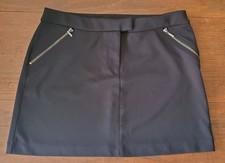 Express Women's black zippers classic stretchy mini skirt Sz 8 circa 2012