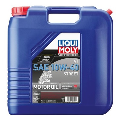 LIQUI MOLY Motorbike 4T 10W-40 Street 20L - MPN 20302, Premium Motorcycle Oil