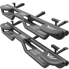 Three Raised Steps Running Boards For Dodge Ram 1500 2500 3500 2002 2009