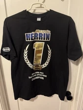 Josh Herrin 2010 AMA DAYTONA Superbike CHAMPION Motorcycle Racing T Shirt Sz XL