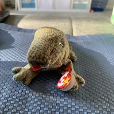 Ty Beanie Baby Scaly the Lizard DOB February 9, 1999 MWMT 