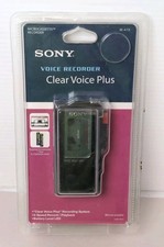 Sony M-470 Microcassette Voice Recorder Clear Voice Plus Black New Sealed