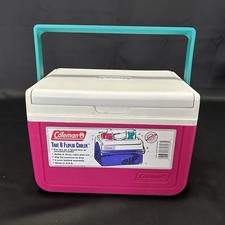 Vintage 1994 Pink Coleman 4.7 Liter Take 6 FlipLid Cooler Model 5205