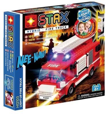 Stax LIGHT Hybride-Fire Truck - Bauspielzeug mit Licht Kreatives Spielzeug