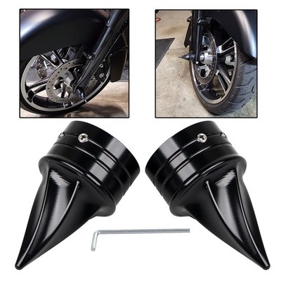 Black Front Axle Nut Cap For Harley Softail Dyna Wide Glide FXDWG Low Rider FXDL
