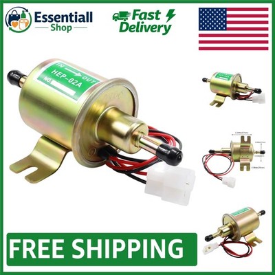Reliable 12V Inline Fuel Pump for Gas & Diesel Engines | Easy Install & Compact