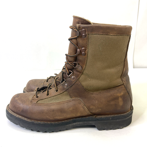Vintage Danner Gore-Tex Hunting Outdoor Boots Canvas Brown Leather Mens 10.5 - Picture 3 of 18