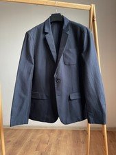 Allsaints Unlined Cotton Navy Javal Blazer Size UK/US 42
