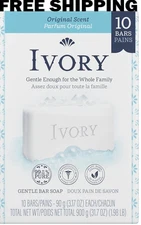 Ivory Bar Soap with Original Scent, 3.17 oz. 10 Count