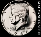 1964 Kennedy Half Dollar- Silver- Choice Gem Proof Luster- No Reserve #K409