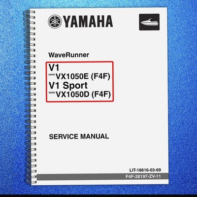YAMAHA WaveRunner V1 VX1050E Sport VX1050D Service Manual , FOLDOUTS