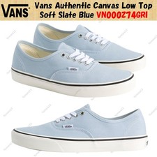 Image of Vans Authentic Canvas Low Top Soft Slate Blue VN000Z74GRI Men's Size