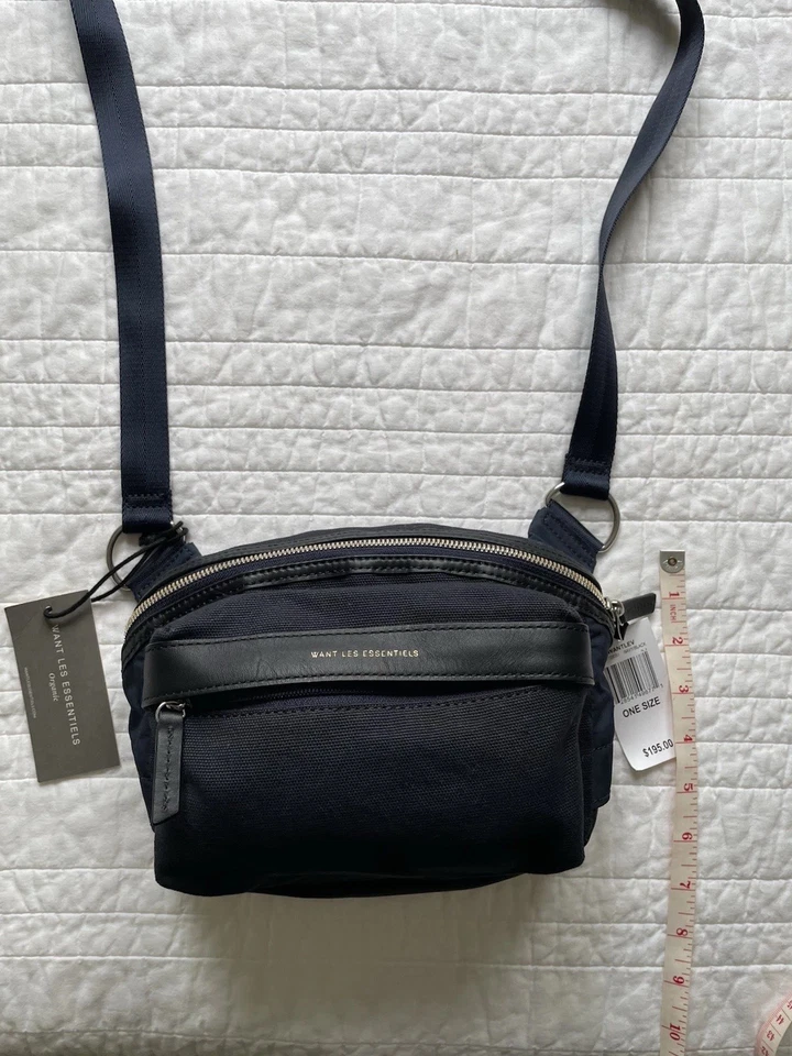 Want Les Essentiels Dark Navy Black Tacoma Waist Pack with Adjustable Strap NWT - Image 2 of 4