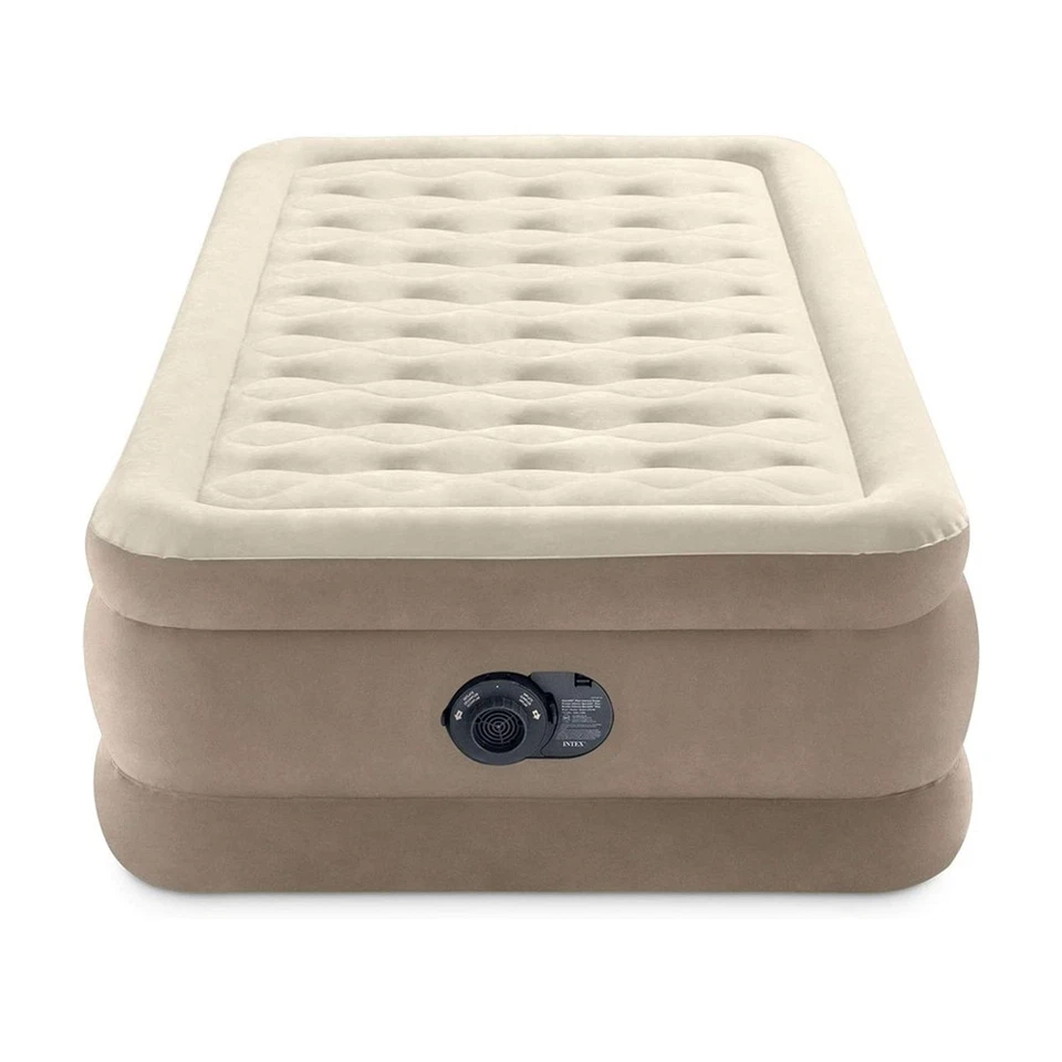 INTEX Luftbett Ultra Plush Single + 230V Pumpe Gästebett 191x99x46cm Bett - Bild 3 von 4