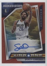 2021-22 Panini Chronicles Airborne Signatures Red Spencer Dinwiddie Auto 0u1n