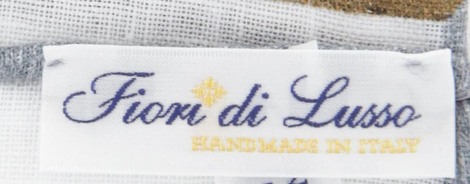 Fiori Di Lusso White Solid Linen Blend Pocket Square - 12" x 12" (836) - Image 4 of 4