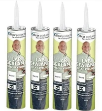 Sealant White Dicor RV Camper Rubber Roof Repair Self Leveling 4/pack 502LSW