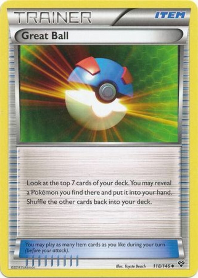Great Ball - 118/146 - Uncommon (Mp) XY Base Set - Trainer - Item Pokémon