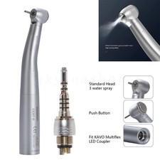 YUSENDENT Dental Fiber Optic LED High Speed Handpiece /Coupler 6 Hole Fit Kavo