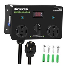 Manual EV Charging Switch for Dryer  EV, 240V, NEMA 14-30P to 14-30R  14-50R