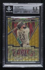 2021 Panini Prizm Fearless Gold Vinyl 1/1 Fernando Tatis Jr #FR-15 BGS 8.5 1fl4