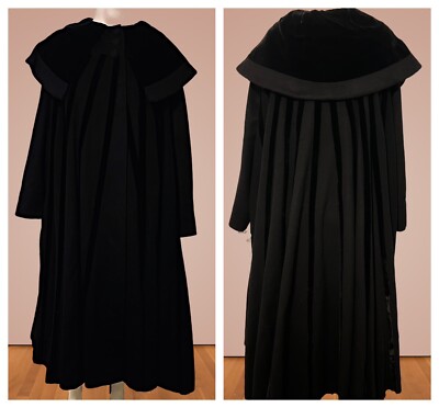 lilli ann ヴィンテージ　ウール ロングコート 黒 50～60's「Lilli Ann」 ウールコート - 古着屋グレープフルーツ
