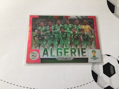 WM Brasilien 2014 Adrenalyn XL rot PRIZM Parallelkarte ALGERIE TEAM