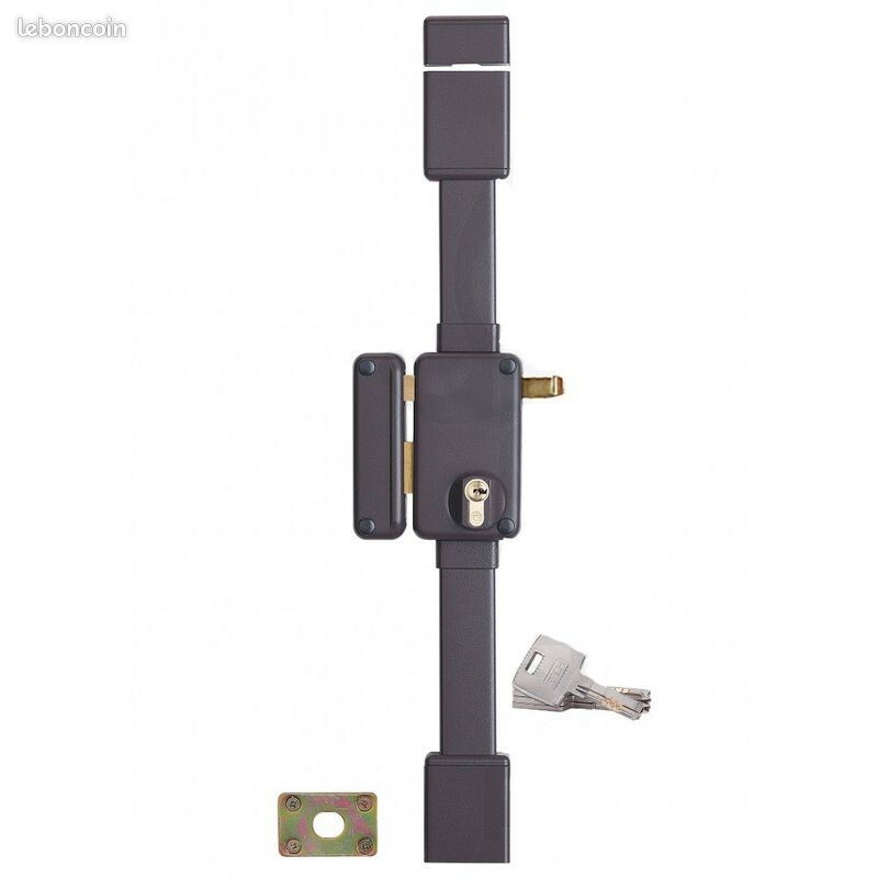 Serrure applique Beluga cylindre 45mm pour porte bois metallique droite