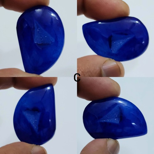 Beautiful Designer Window Druzy Agate Cabochon Mix Shape Loose Gemstone Jewelry - Picture 4 of 13
