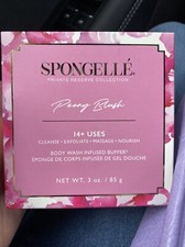 SPONGELLE BODY WASH INFUSED BODY BUFFER - PEONY BLUSH NIB/Sealed 