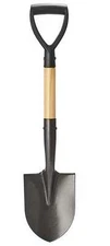 28 1/4" D-handle Spade Shovel with Wood Handle
