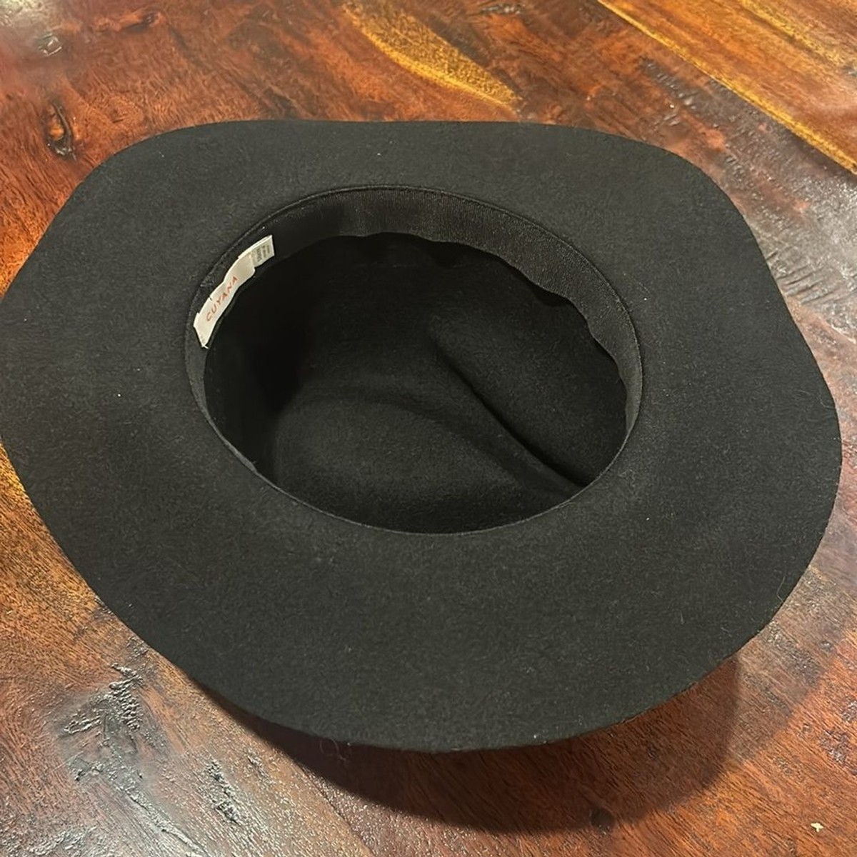 Cuyana Hat - Black Felted size 58 NWT Cuyana Straw Bolero Hat in Natural / Mango Size 57 main image 3