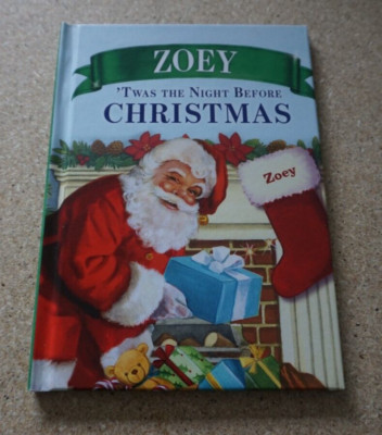  Twas The Night Before Christmas Personalized Custom Book For Name ZOEY