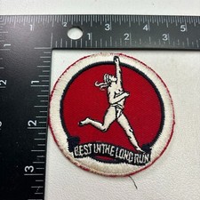 Vtg GAS OIL GAS STATION MARATHON OIL Patch "Best In The Long Run" 39AI
