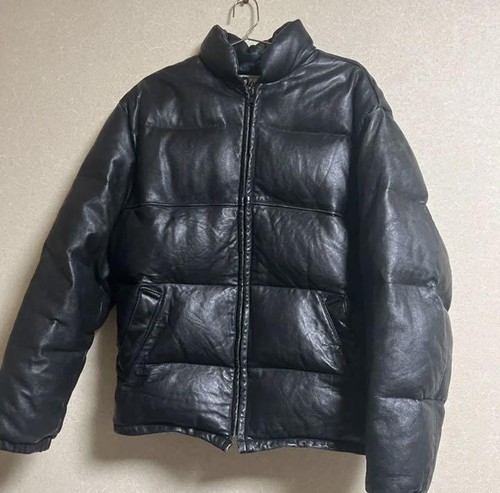 Schott Leather Down Jacket Size 38 