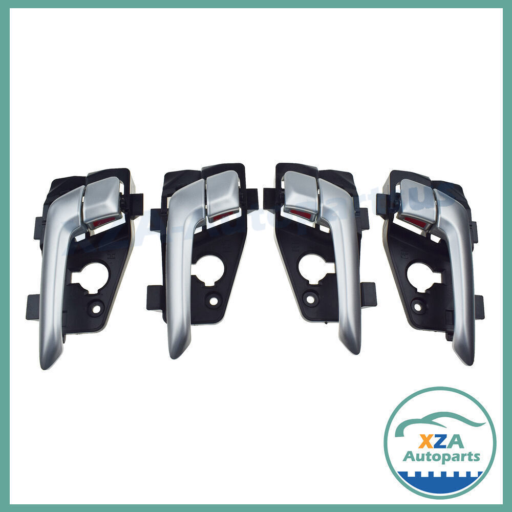 4Pcs Front Rear LH RH Inside Door Handle Set For KIA Picanto 11-16