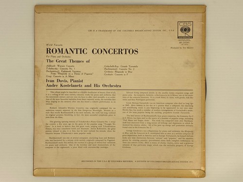 World Favorite Romantic Concertos For Piano And Orchestra - 12" Vinyl Record - Picture 2 of 6