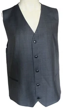 New Jos. A. Bank Travelers Collection Smooth Wool Gray Vest 1X