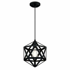 Westinghouse 6355700 One-Light Indoor Pendant, Matte Black Finish