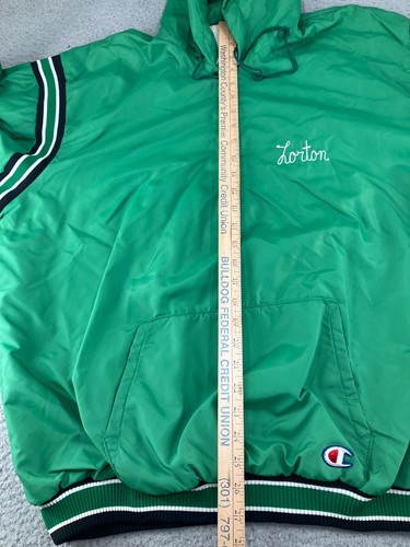 Vintage Champion Wilson Tigers Jacket Mens 2XL XXL Green 80s USA Football 1989 - Picture 11 of 23