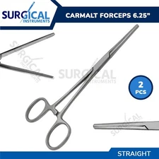 2 Pcs Rochester Carmalt Forceps Surgical Veterinary Instruments German Grade