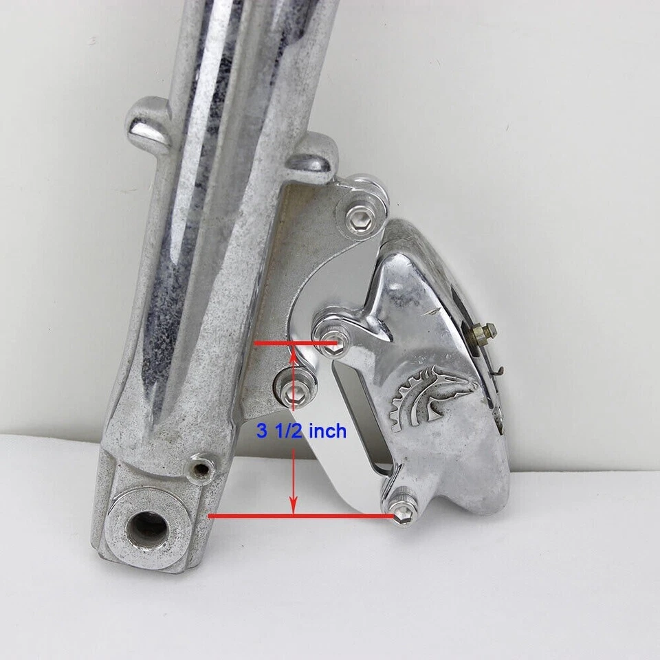 4 Piston Billet Caliper Adapter Harley Front 84-99 Fxr Touring Pm Ultima J Brake - Image 3 of 3