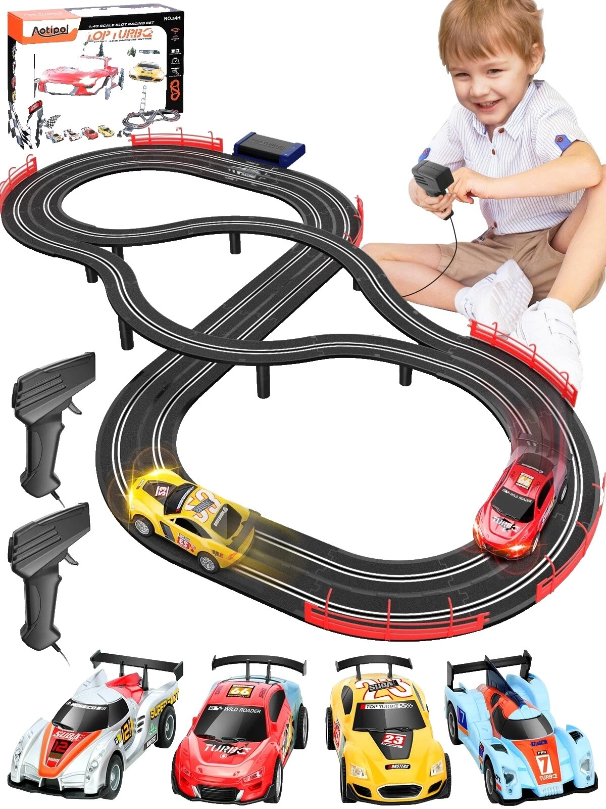 1:43 pistas de vehículos diecast y de juguete