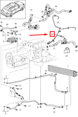 PORSCHE CAYENNE 92A Umschaltventil Unterdruckleitung 95811035140 NEU ORIGINAL