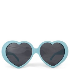 71010 auth MOSCHINO light blue HEART Sunglasses MOS128/S