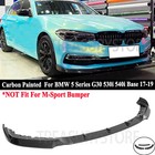 For Bmw 5 Series G30 530i 540i Base 17-2019 Carbon Look V Style Front Bumper Lip (For: Bmw)