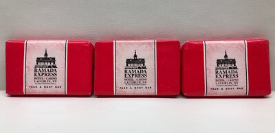 Vintage Ramada Express Hotel Casino Laughlin Nv Face & Body 3 Bars Of Soap